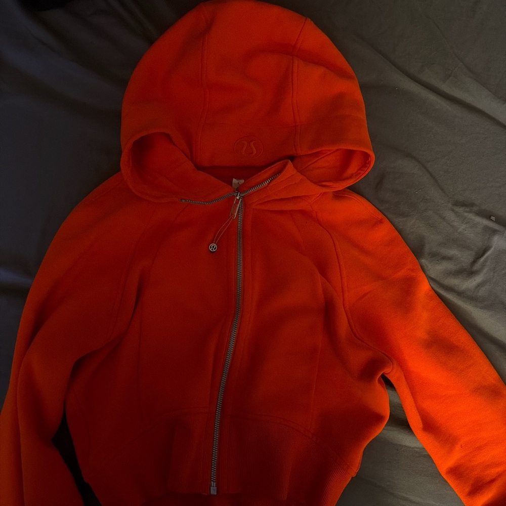 Lululemon Athletica Vibrant Orange Hoodie